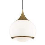 Mitzi Lighting Reese Aged Brass Mid Century Pendant Ceiling Light Large