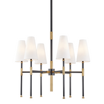 Hudson Valley Bowery Mid Century 6 Light Aged Brass
