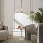 Quintiesse Kimrose 3 Light Chandelier   Polished Nickel - Decolight Ltd 
