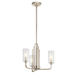 Quintiesse Kimrose 3 Light Chandelier   Polished Nickel - Decolight Ltd 