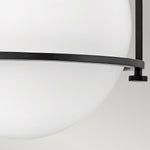 Quintiesse Somerset 1 Light Flush Mount  Black - Decolight Ltd 