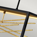 Quintiesse Styx LED Island Pendant  Black & Gilded Gold - Decolight Ltd 