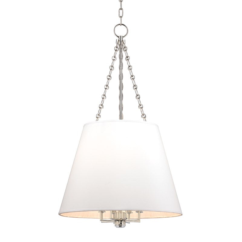 Hudson Valley Polished Nickel Burdett Ceiling Pendant Large
