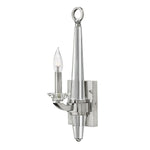 Quintiesse Ascher 1 Light Wall Light Polished Nickel - Decolight Ltd 