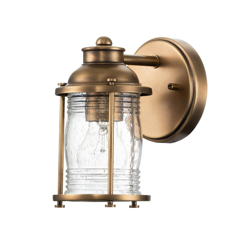 Quintiesse Ashland Bay 1 Light Wall Light  Natural Brass - Decolight Ltd 