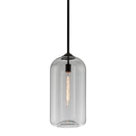 Troy Lighting Large District Satin Black Ceiling Light