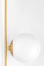 Mitzi Lighting Gina Aged Brass Wall Light - Decolight Ltd 