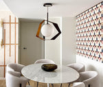 Troy Lighting Origami Bronze Oval Gold Leaf Ceiling Light - Decolight Ltd 