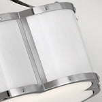 Quintiesse Chance 2 Light Semi-flush Mount Polished Nickel with Polished White - Decolight Ltd 