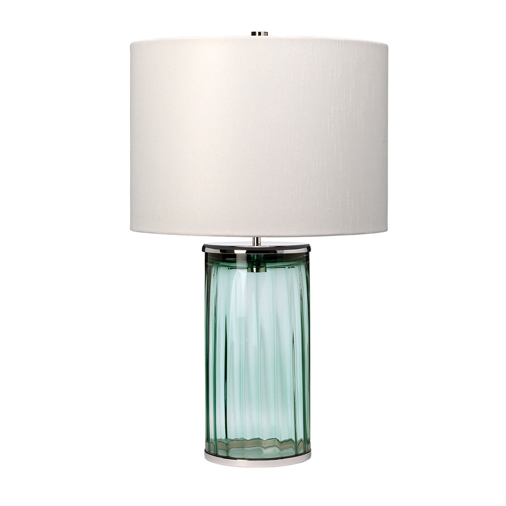 Quintiesse Reno Table Lamp - Green - Polished Nickel Polished Nickel - Decolight Ltd 