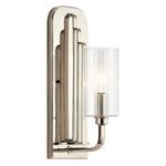 Quintiesse Kimrose 1 Light Wall Light  Polished Nickel - Decolight Ltd 