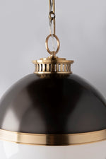 Hudson Valley Large Latham Aged/Antique Distressed Bronze Ceiling Pendant - Decolight Ltd 