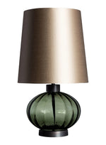 Heathfield & Co Pedra Mose Green Glass Table Lamp