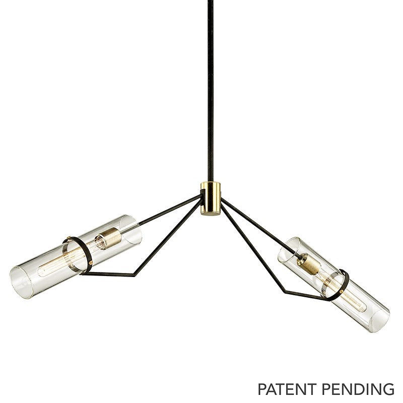 Troy Lighting Raef Textured Bronze Brushed Brass Ceiling Light - Decolight Ltd 