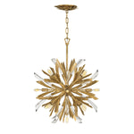 Quintiesse Vida Small Starburst Ceiling Pendant Light Burnished Gold