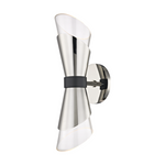 Mitzi Lighting Angie Polished Nickel/Black Wall Light - Decolight Ltd 