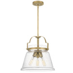 Quintiesse Triocent 1 Light Pendant/ Semi-Flush Polished Nickel