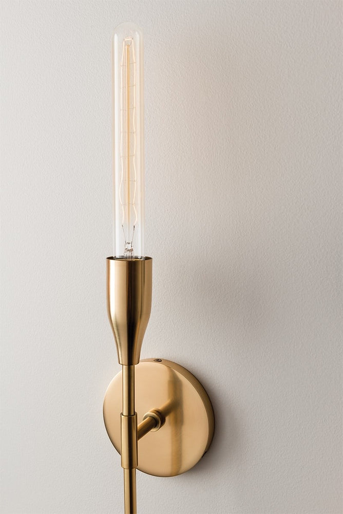 Mitzi shop brass sconce
