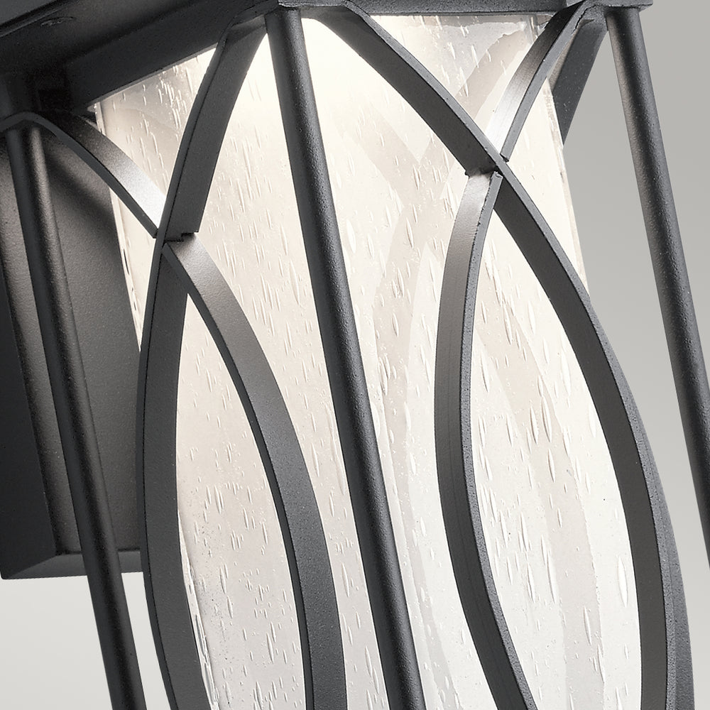 Quintiesse Ashbern Wall Light Lantern Black Small - Decolight Ltd 