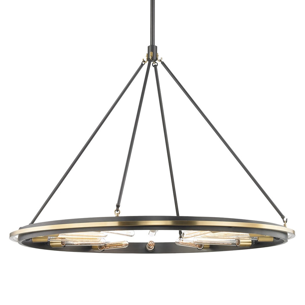 Hudson Valley Small Aged Old Bronze Chambers Ceiling Pendant - Decolight Ltd 