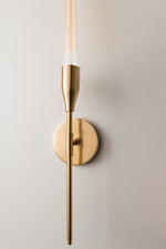 Mitzi Lighting Tara Aged Brass Wall Light - Decolight Ltd 
