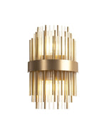 Decolight Freya Art Deco Brass & Glass Wall Light Sconce - Decolight Ltd 