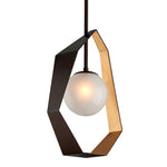 Troy Lighting Large Origami Bronze With Gold Leaf Ceiling Light - Decolight Ltd 
