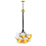 Quintiesse Nula 15 Light Pendant Shell White & Luxe Gold - Decolight Ltd 