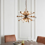 Decolight Toscana Starburst Ceiling Pendant Light Aged Brass - Decolight Ltd 