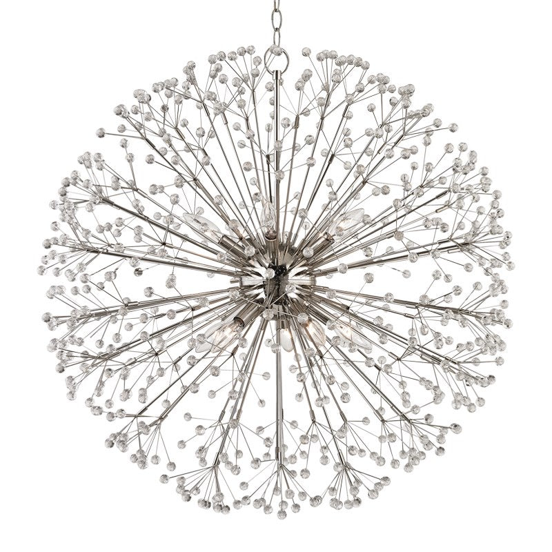 Hudson Valley Large Polished Nickel Dunkirk Ceiling Pendant