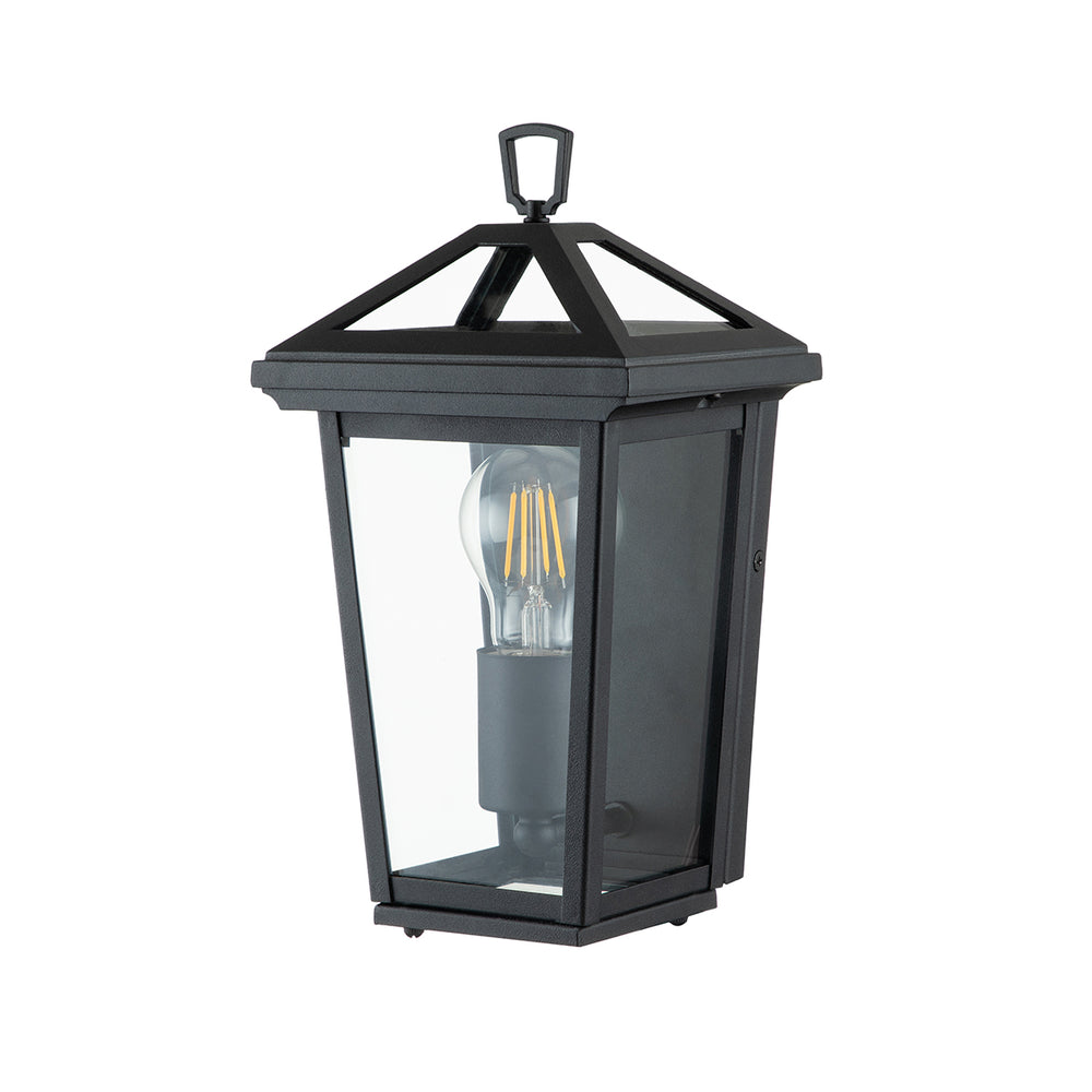Quintiesse Alford Place Wall Light Lantern Black - Decolight Ltd 