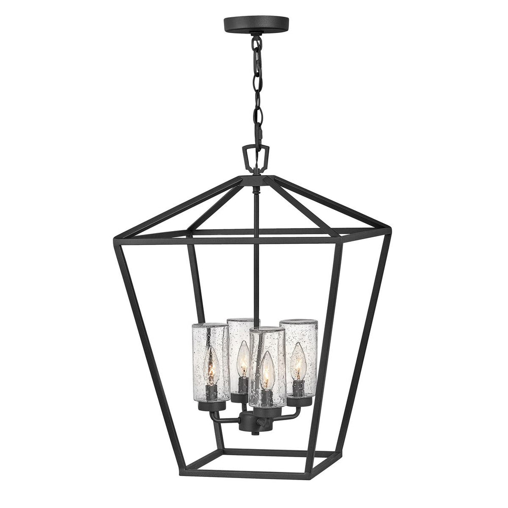 Quintiesse Alford Place 4 Light Outdoor Pendant Museum Black - Decolight Ltd 