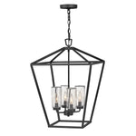 Quintiesse Alford Place 4 Light Outdoor Pendant Museum Black - Decolight Ltd 