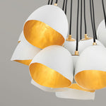 Quintiesse Nula 15 Light Pendant Shell White & Luxe Gold - Decolight Ltd 