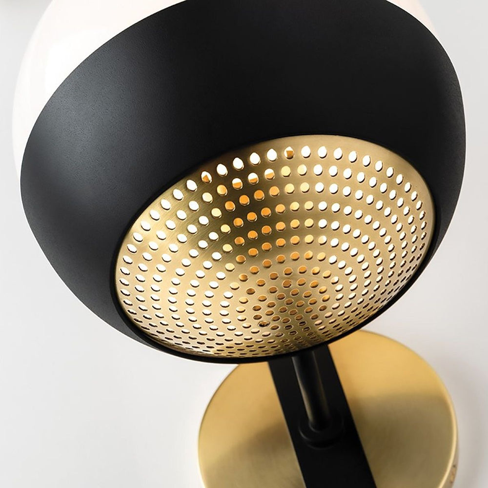 Mitzi Lighting Aly Black & Brass Wall Lighy - Decolight Ltd 