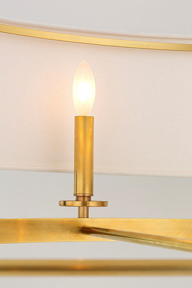 Hudson Valley Lighting Durham Oval Antique Brass Ceiling Pendant - Decolight Ltd 