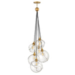 Quintiesse Skye 6 Light Pendant Heritage Brass
