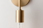 Mitzi Lighting Ava Aged Brass Wall Light - Decolight Ltd 