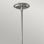 Quintiesse Somerset 1 Light Medium Pendant  Brushed Nickel - Decolight Ltd 