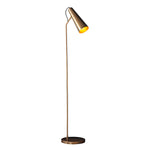 Decolight Kara Mid Century Antique Brass Floor Lamp