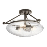 Quintiesse Belle 3 Light Semi-Flush Mount Olde Bronze