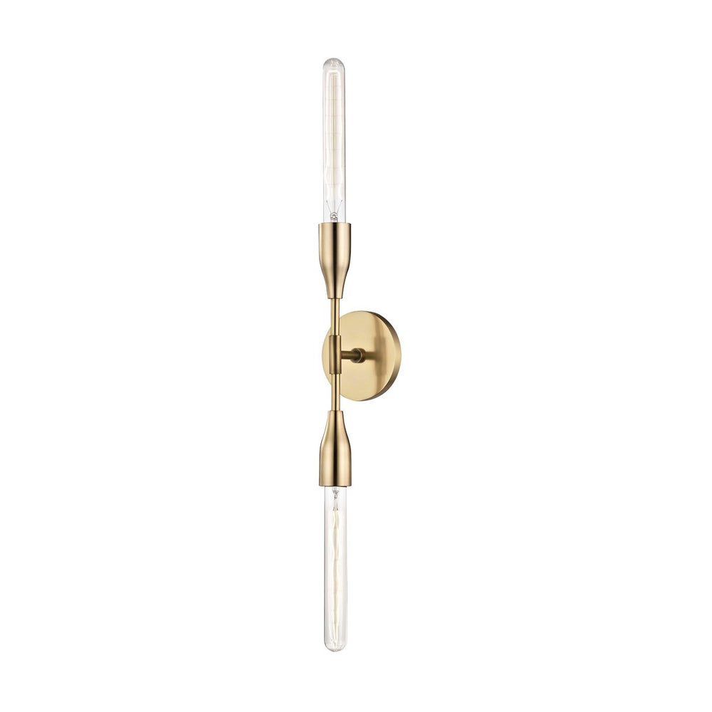 Mitzi Lighting Tara Double Aged Brass Wall Light