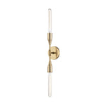 Mitzi Lighting Tara Double Aged Brass Wall Light