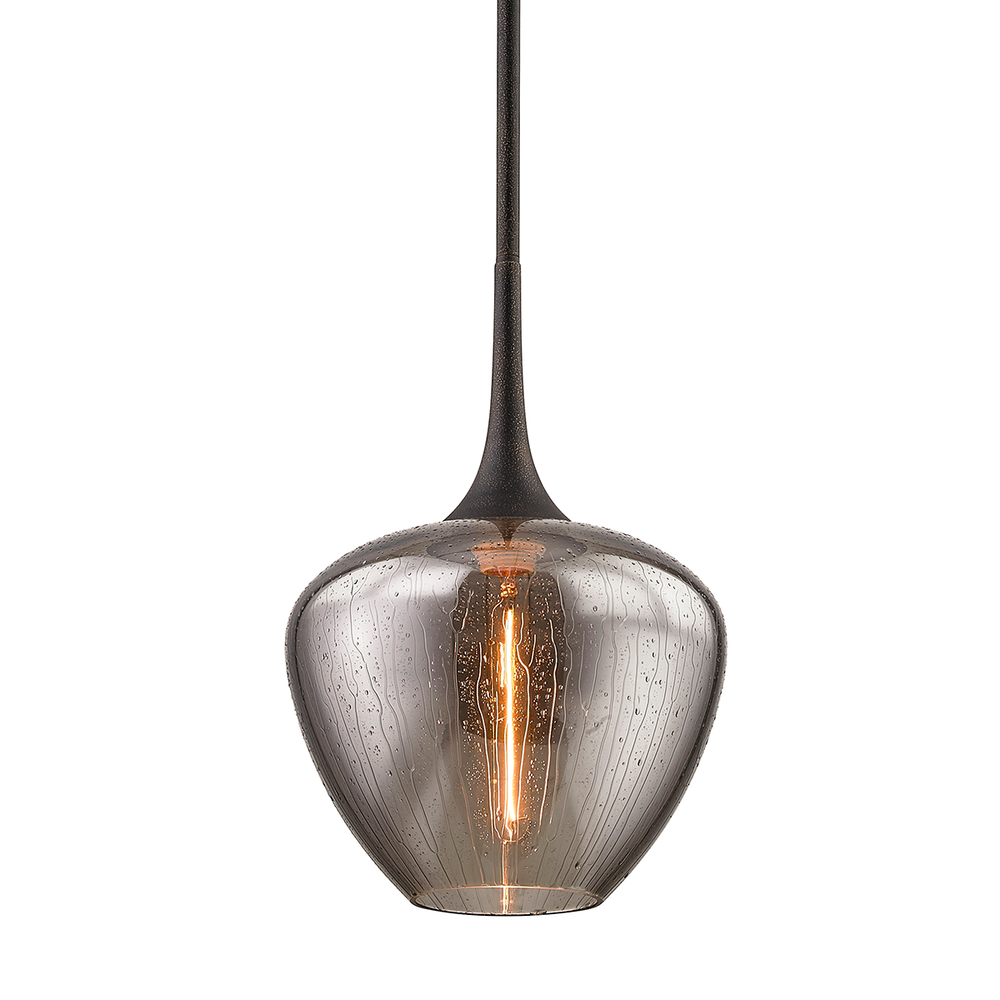Troy Lighting West End Smoke Vintage Glass Ceiling Pendant