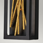 Quintiesse Styx LED Wall Light  Black & Gilded Gold - Decolight Ltd 