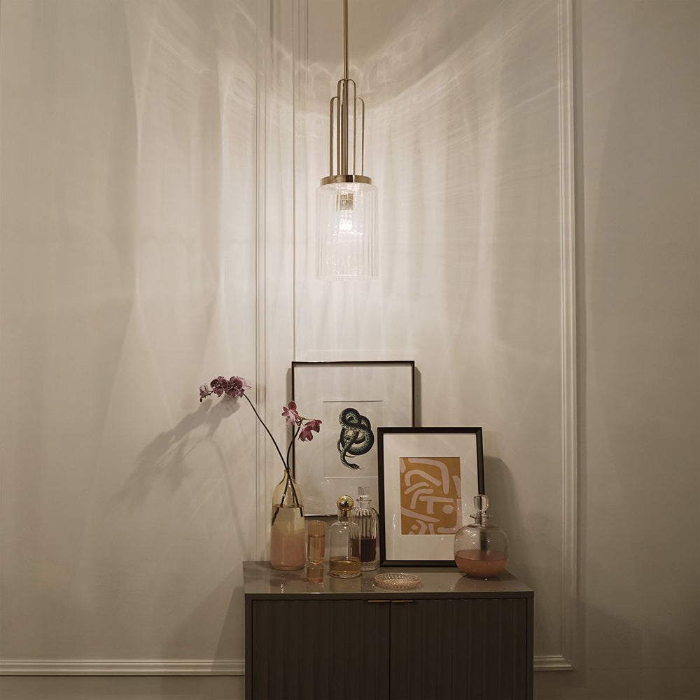 Quintiesse Kimrose 1 Light Mini Pendant  Polished Nickel - Decolight Ltd 