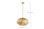 Decolight Ayda Gold Leaf Pendant Light - Decolight Ltd 