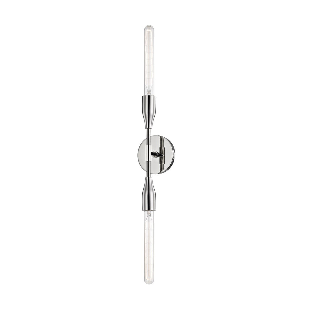 Mitzi Lighting Tara Double  Polished Nickel Wall Light