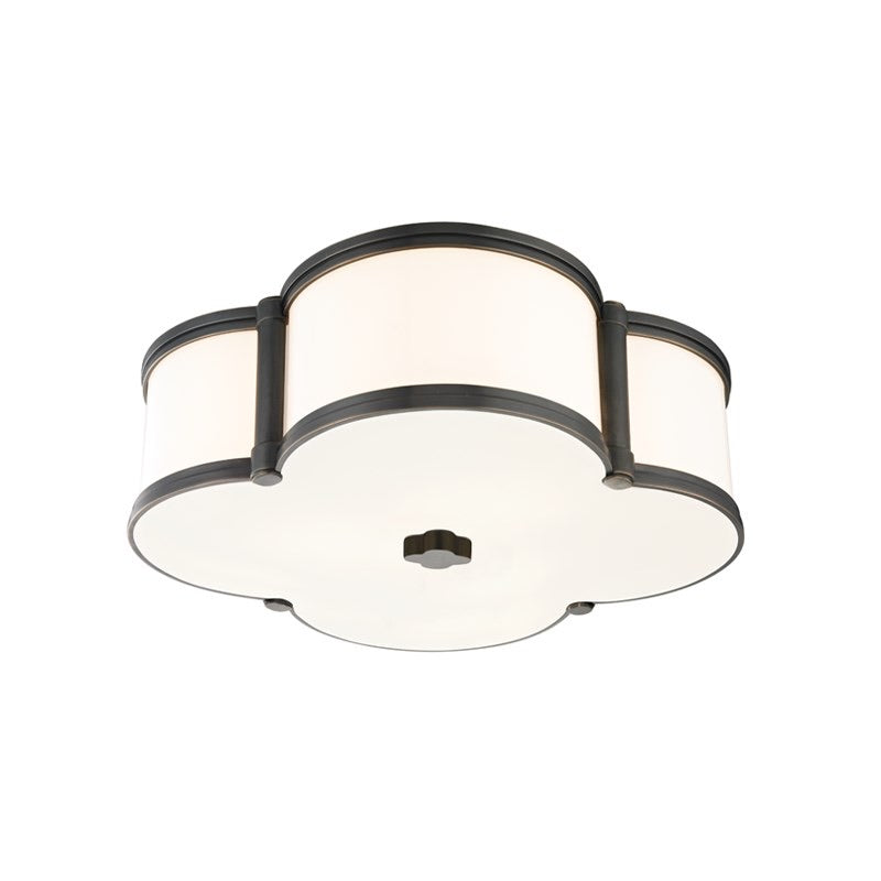 Hudson Valley Old Bronze Chandler Flush Mount Ceiling Light - Decolight Ltd 