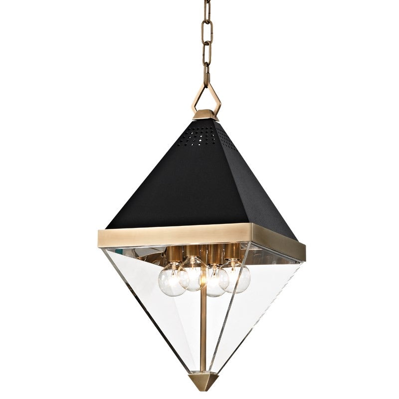 Hudson Valley Aged Brass Coltrane Ceiling Light